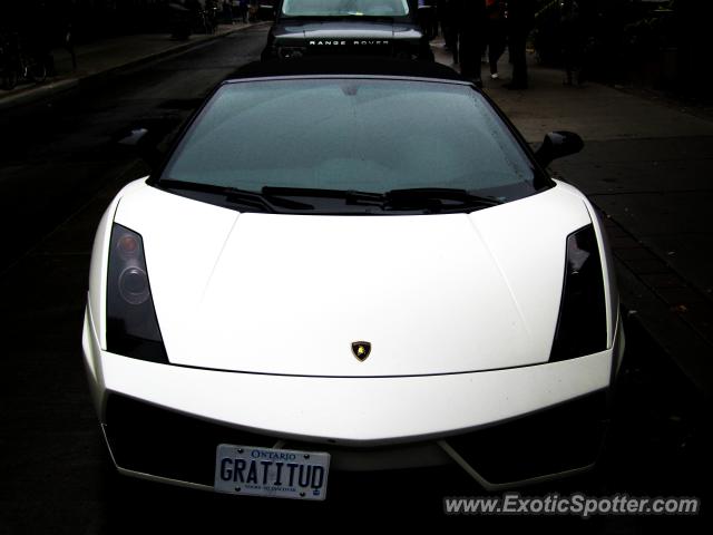 Lamborghini Gallardo spotted in Toronto, Canada