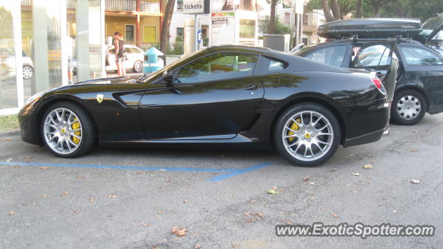 Ferrari 599GTB spotted in Jesolo Beach, Italy