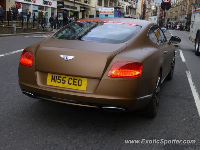 Bentley Continental spotted in London, United Kingdom