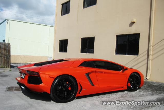 Lamborghini Aventador spotted in Ft. Lauderdale, Florida