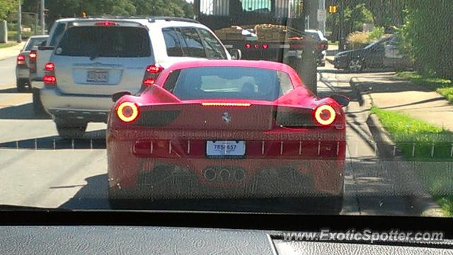 Ferrari 458 Italia spotted in Austin, Texas