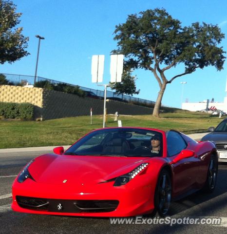 Ferrari 458 Italia spotted in San Antonio, Texas