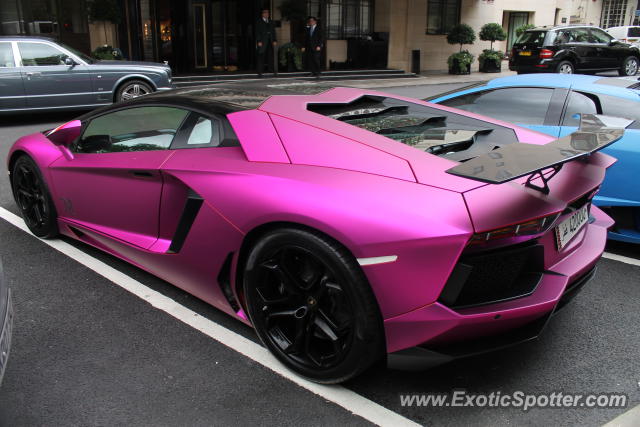 Lamborghini Aventador spotted in London, United Kingdom