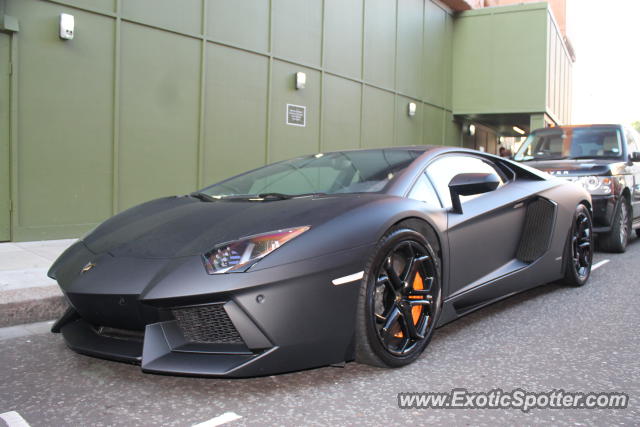 Lamborghini Aventador spotted in London, United Kingdom