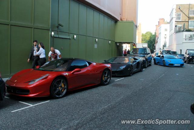 Lamborghini Aventador spotted in London, United Kingdom