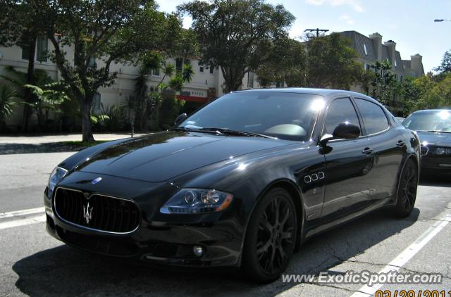 Maserati Quattroporte spotted in Los Angeles, California