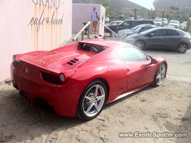 Ferrari 458 Italia spotted in Cape Town, South Africa