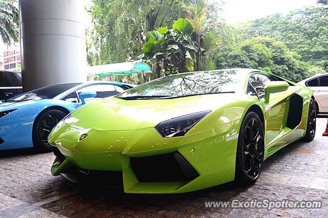 Lamborghini Aventador spotted in Kuala Lumpur, Malaysia