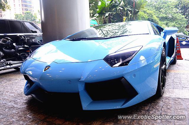 Lamborghini Aventador spotted in Kuala Lumpur, Malaysia