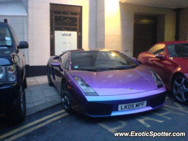 Lamborghini Gallardo spotted in London, United Kingdom