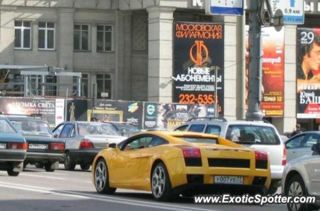 Lamborghini Gallardo spotted in Moscow, Russia