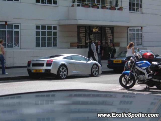 Lamborghini Gallardo spotted in London, United Kingdom