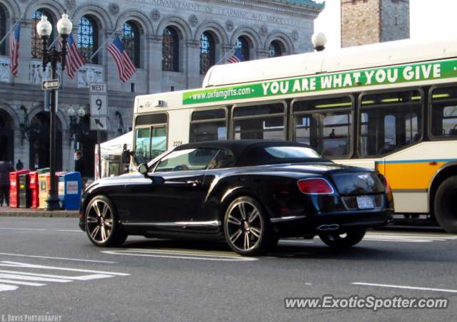 Bentley Continental spotted in Boston, Massachusetts