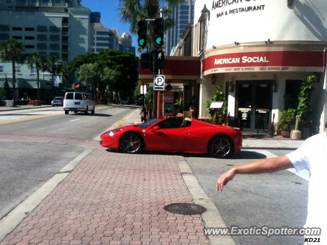 Ferrari 458 Italia spotted in Fort Lauderdale, Florida