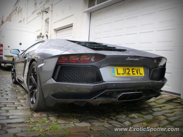 Lamborghini Aventador spotted in London, United Kingdom