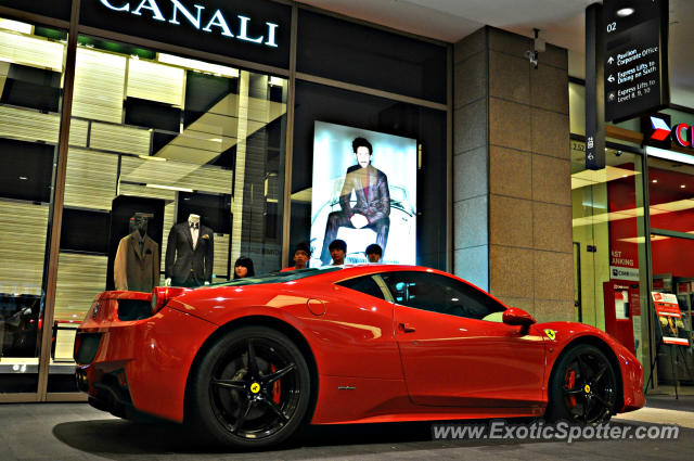 Ferrari 458 Italia spotted in Bukit Bintang KL, Malaysia