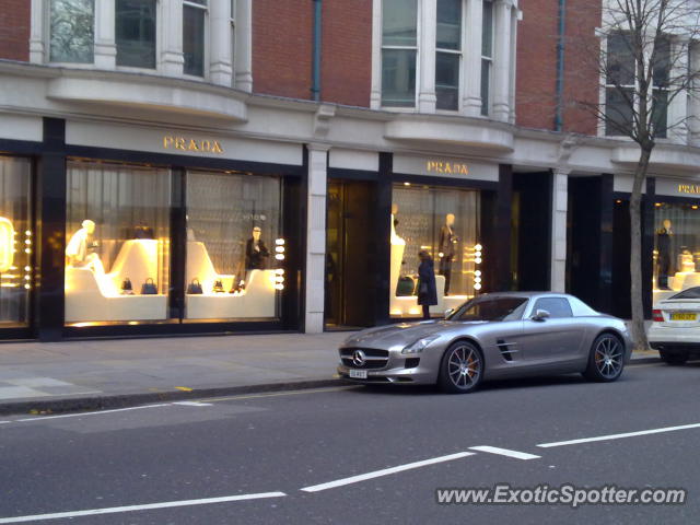 Mercedes SLS AMG spotted in London, United Kingdom