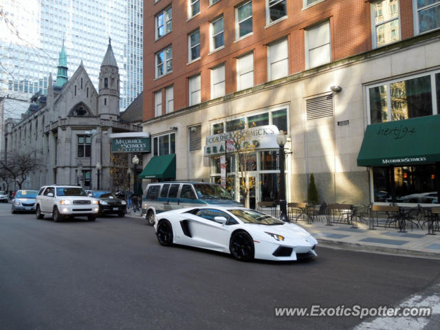 Lamborghini Aventador spotted in Chicago, Illinois