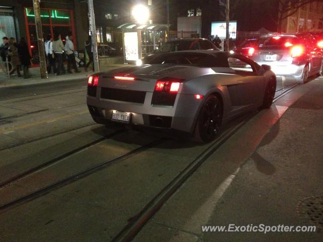 Lamborghini Gallardo spotted in Toronto, Canada