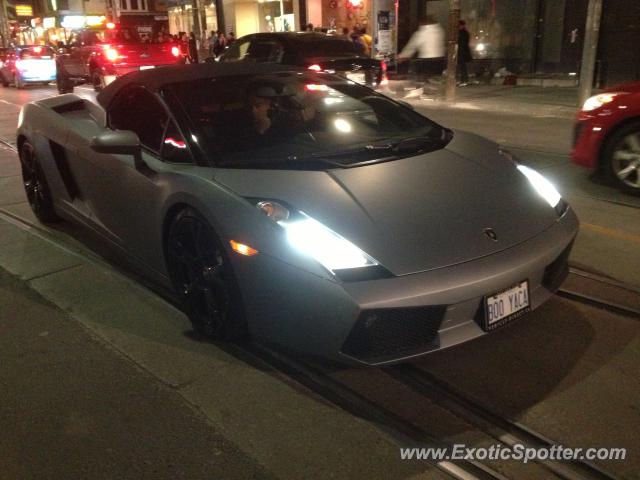 Lamborghini Gallardo spotted in Toronto, Canada