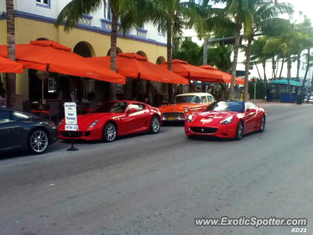 Ferrari 599GTB spotted in Miami Beach, Florida