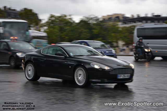 Aston Martin DB9 spotted in Paris, France