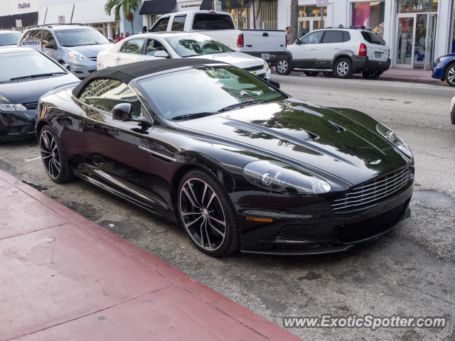 Aston Martin DBS spotted in Miami Beach, Florida