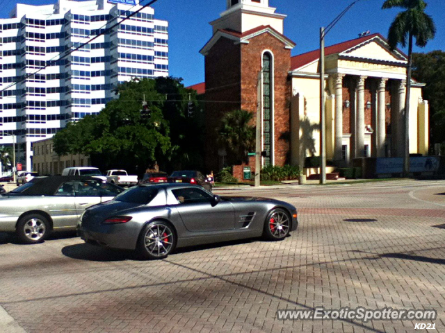 Mercedes SLS AMG spotted in Fort Lauderdale, Florida