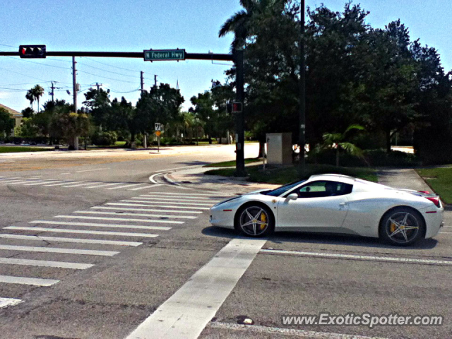 Ferrari 458 Italia spotted in Boca Raton, Florida