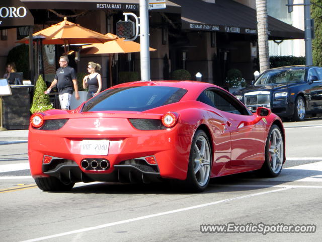 Ferrari 458 Italia spotted in Beverly Hills, California