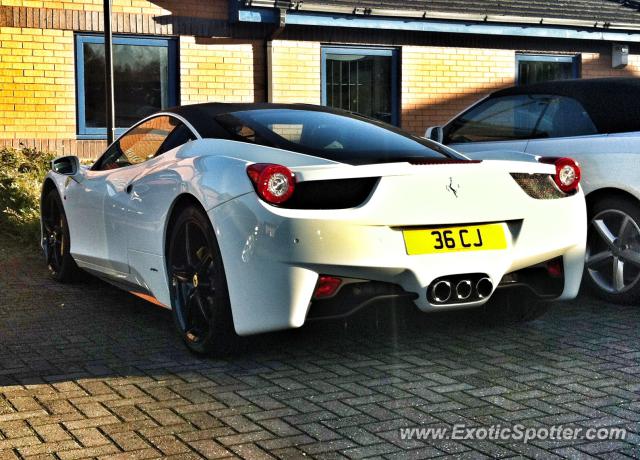 Ferrari 458 Italia spotted in Rugeley, United Kingdom