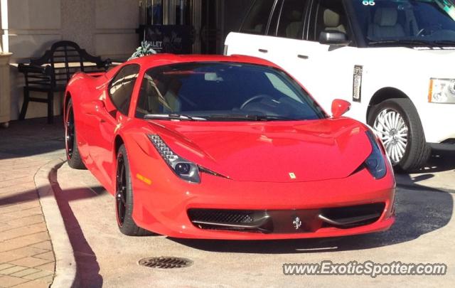 Ferrari 458 Italia spotted in Buckhead, Georgia