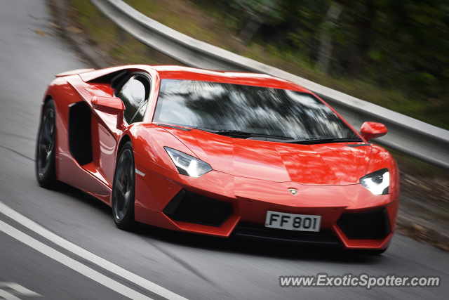 Lamborghini Aventador spotted in Hong Kong, China