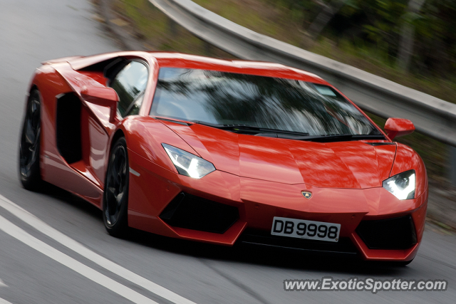 Lamborghini Aventador spotted in Hong Kong, China