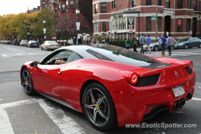 Ferrari 458 Italia spotted in Boston, Massachusetts