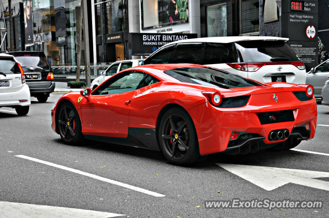 Ferrari 458 Italia spotted in Bukit Bintang KL, Malaysia