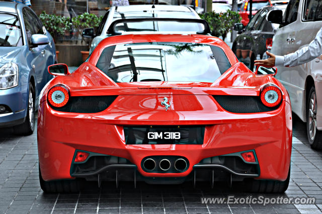 Ferrari 458 Italia spotted in Bukit Bintang KL, Malaysia