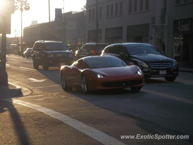 Ferrari 458 Italia spotted in Beverly Hills, California