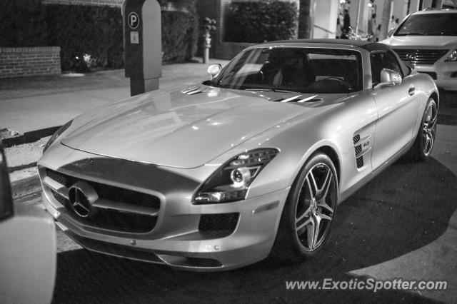 Mercedes SLS AMG spotted in Miami Beach, Florida