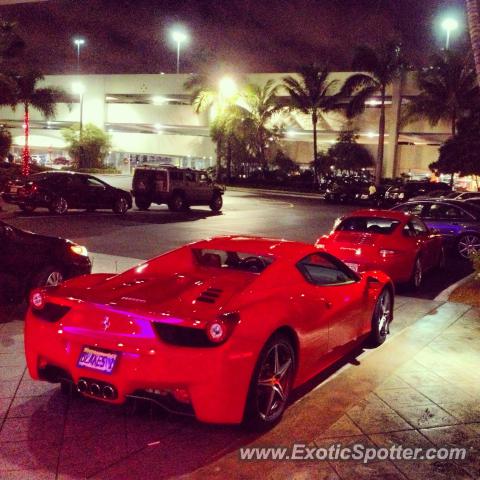 Ferrari 458 Italia spotted in Hollywood, Florida