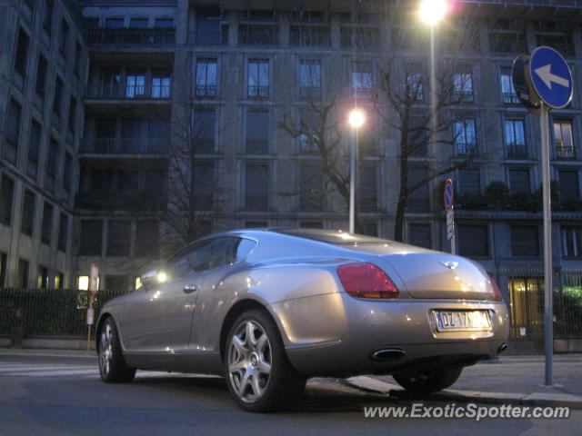 Bentley Continental spotted in Milano, Italy