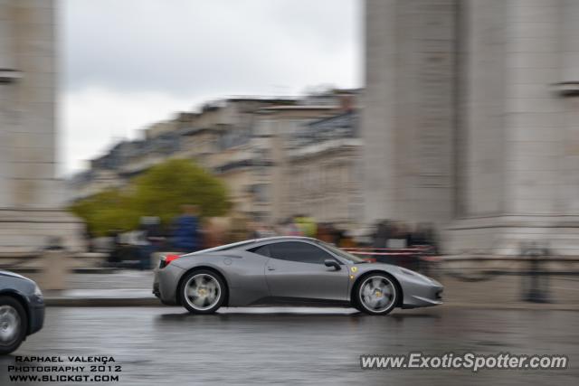 Ferrari 458 Italia spotted in Paris, France