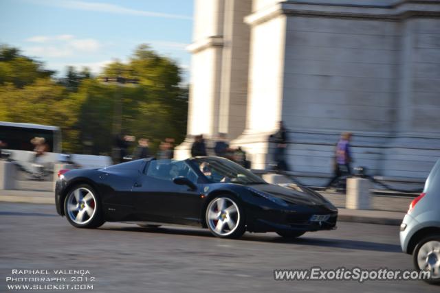 Ferrari 458 Italia spotted in PARIS, France