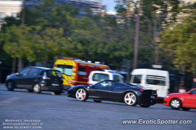 Ferrari 458 Italia spotted in Paris, France