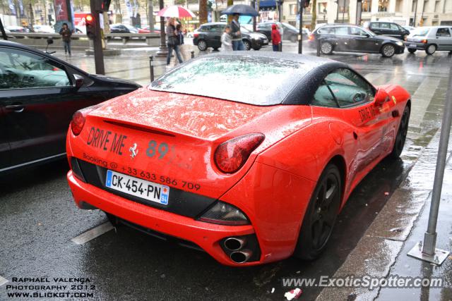 Ferrari California spotted in PARIS, France