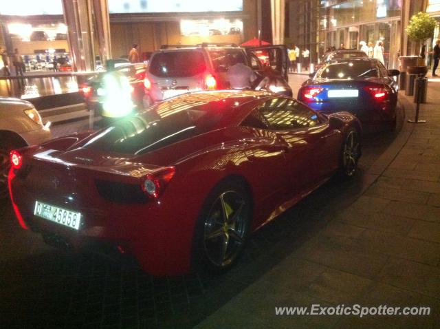 Ferrari 458 Italia spotted in Dubai, United Arab Emirates