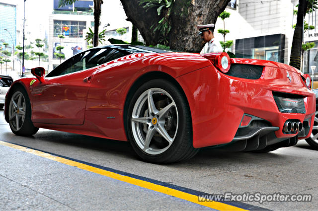 Ferrari 458 Italia spotted in Bukit Bintang KL, Malaysia