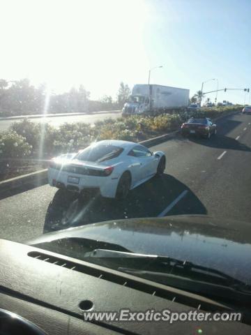 Ferrari 458 Italia spotted in Ontario, California