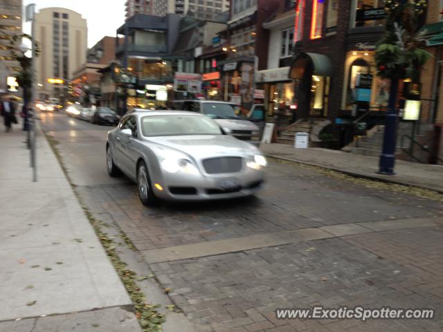 Bentley Continental spotted in Toronto, Canada