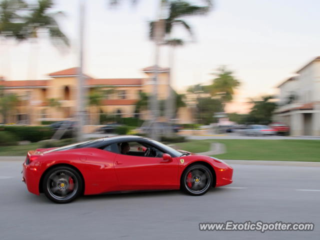 Ferrari 458 Italia spotted in Palm Beach, Florida